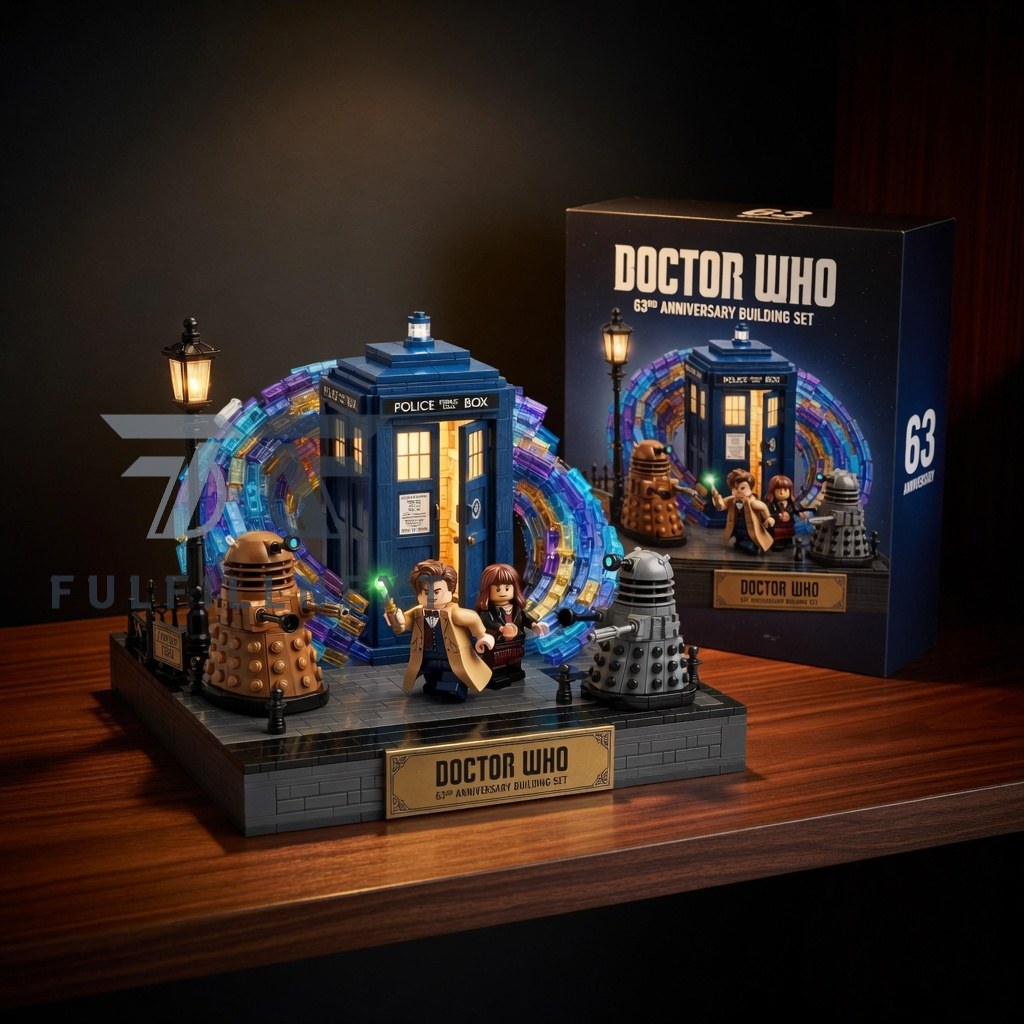 Doctor Who 63rd Anniversary Building Blocks Set - Front View
