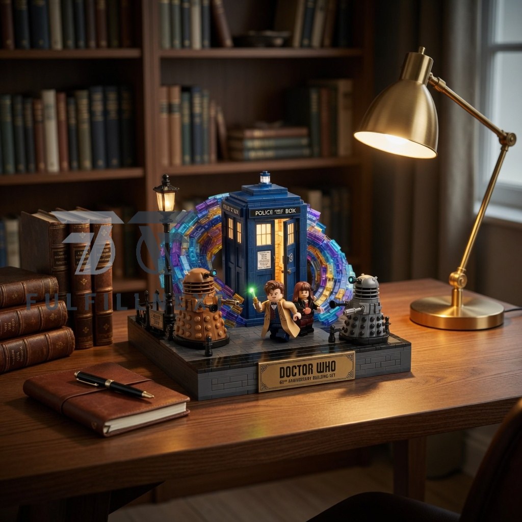 Doctor Who 63rd Anniversary Building Blocks Set - Detail View