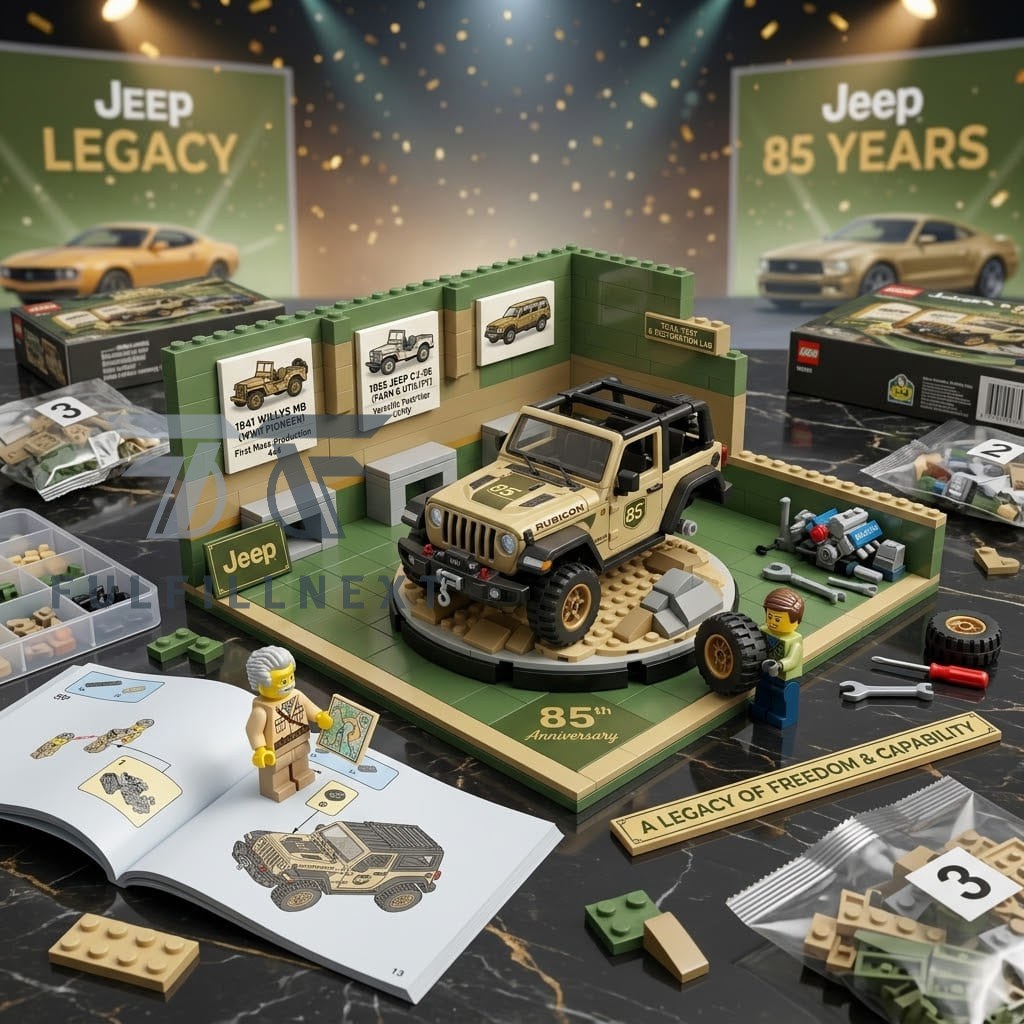 Jeep 85th Anniversary Building Blocks Set - Detail View
