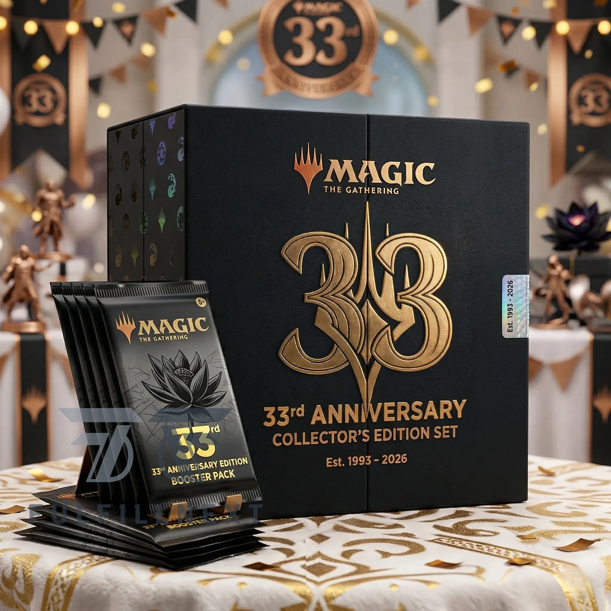 Magic The Gathering 33rd Anniversary Trading Cards - Front View