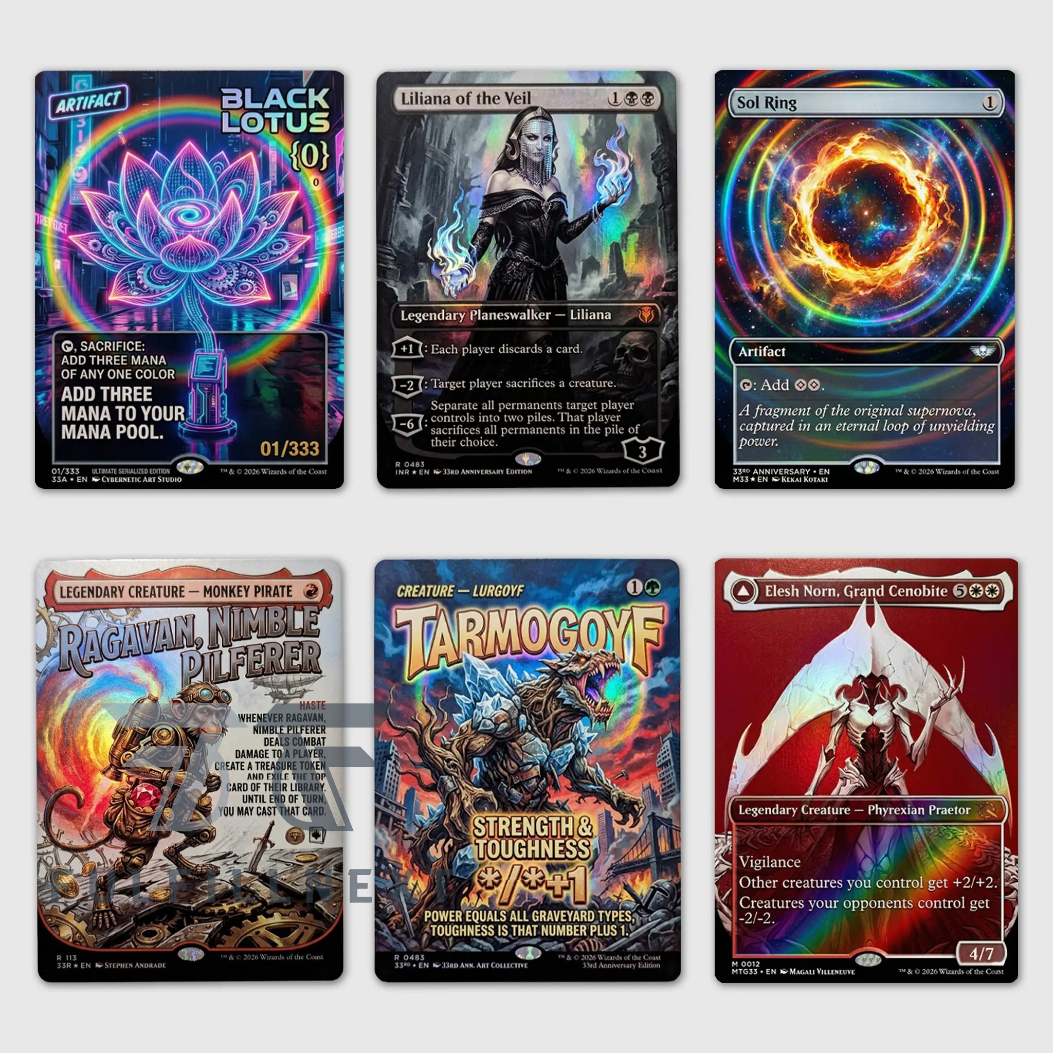Magic The Gathering 33rd Anniversary Trading Cards - Detail View